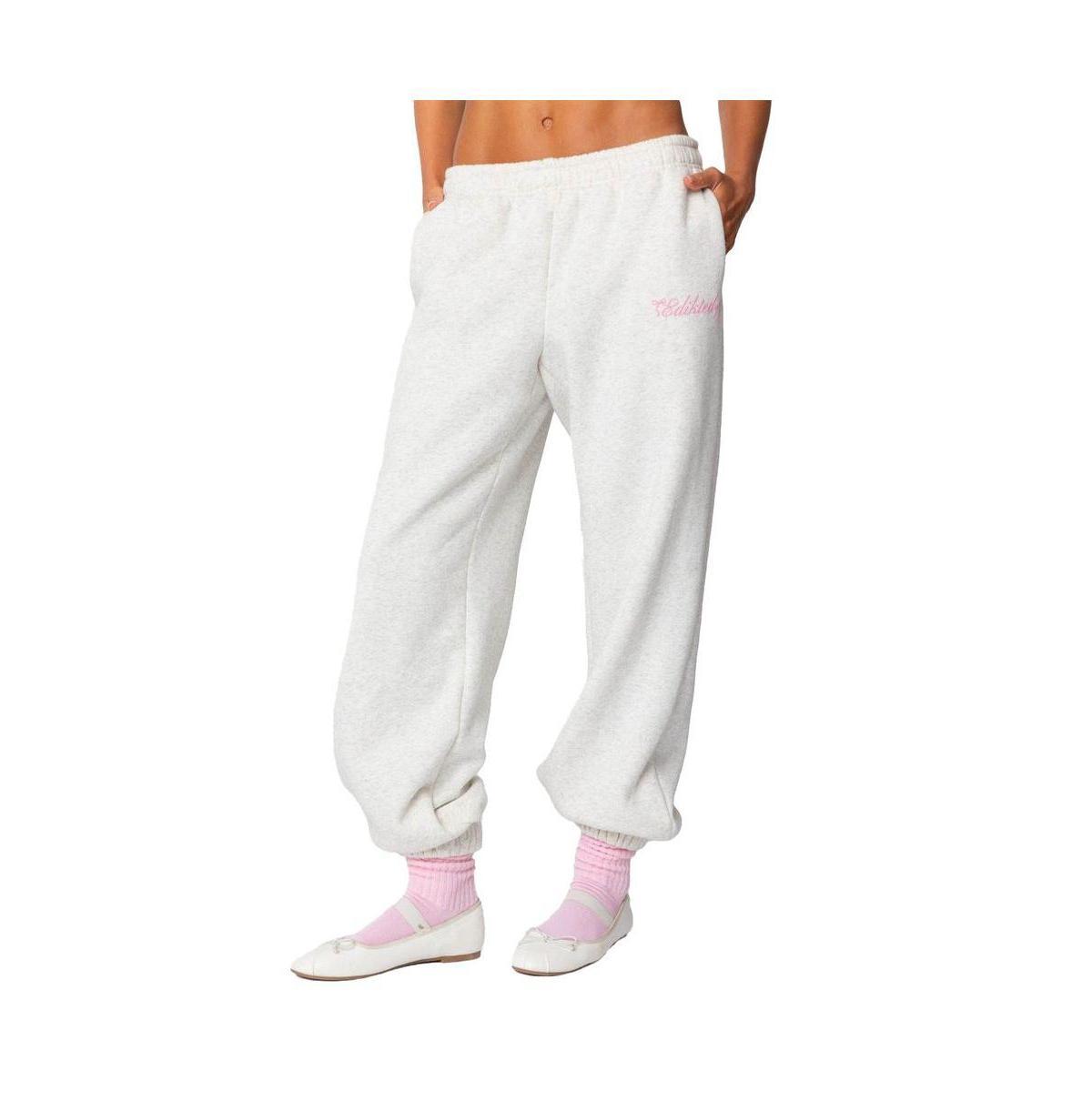 Edikted Womens Sasha Bow Detail Sweatpants Product Image