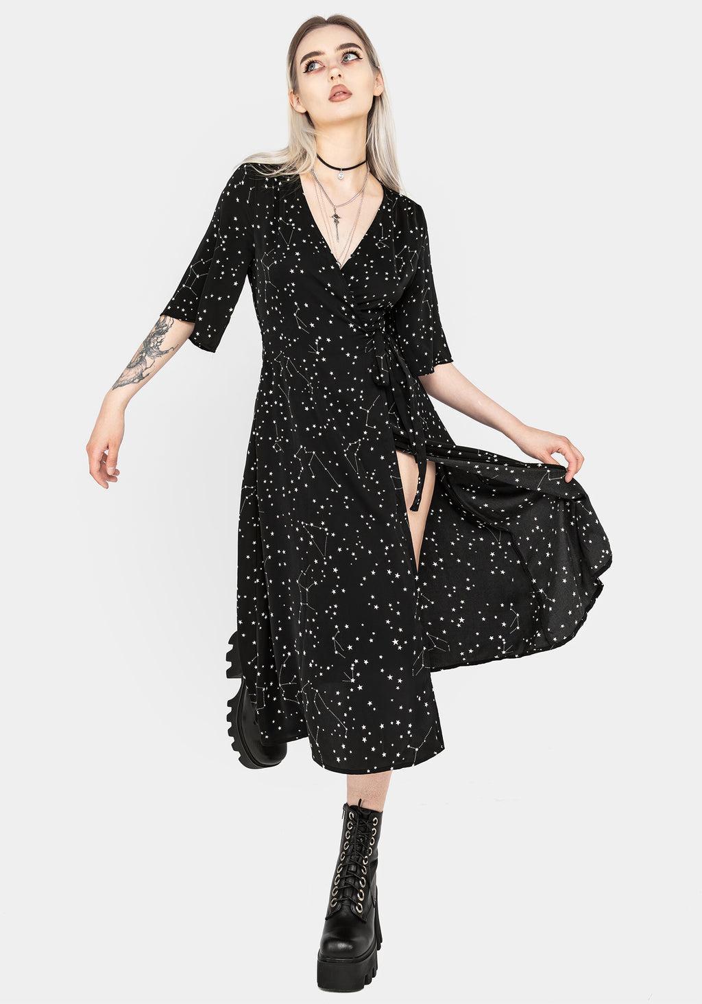 Celestial Midi Kimono Dress Product Image