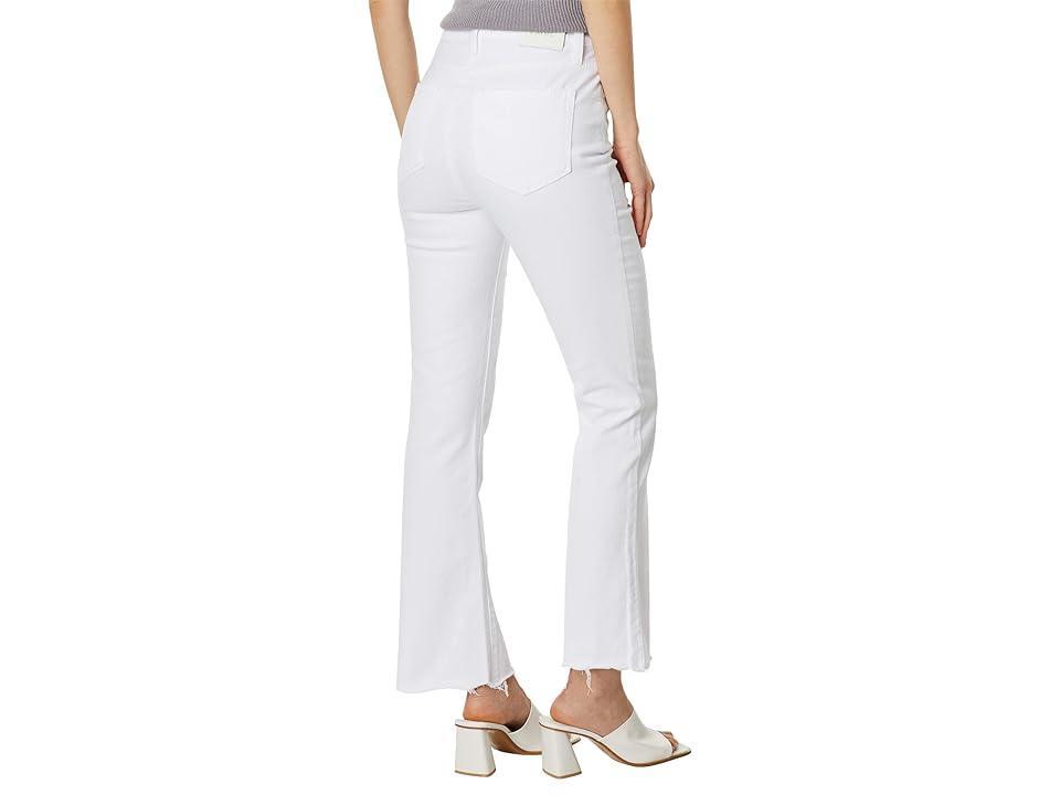 PAIGE Claudine High Waist Frayed Hem Flare Jeans Product Image