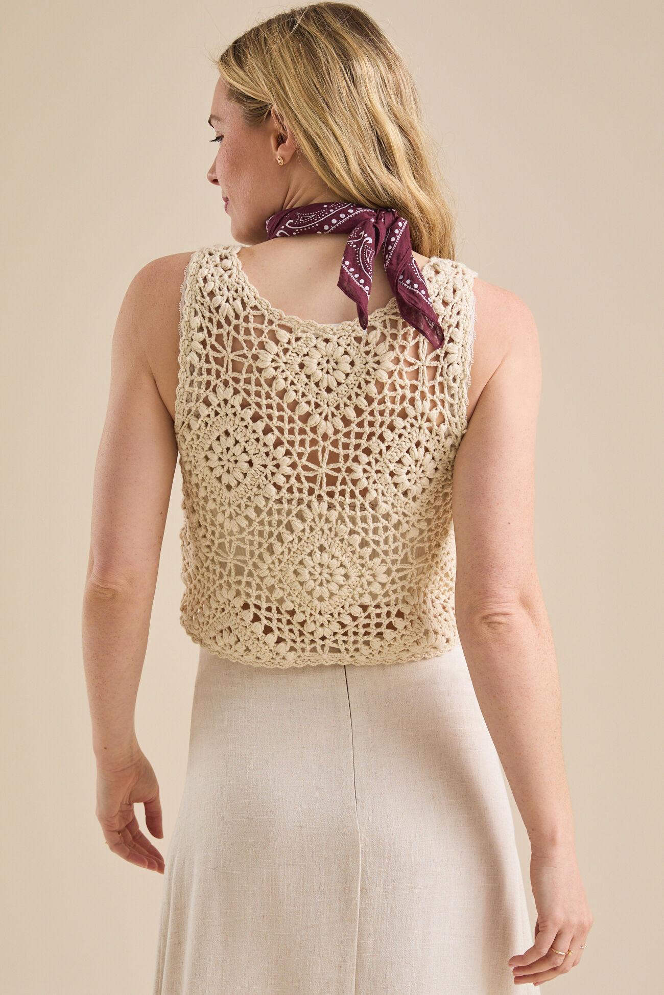 Belia Crochet Tank Product Image