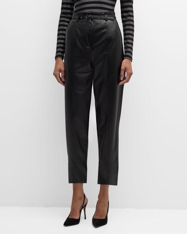 Analise Vegan Leather Cropped Pants Product Image