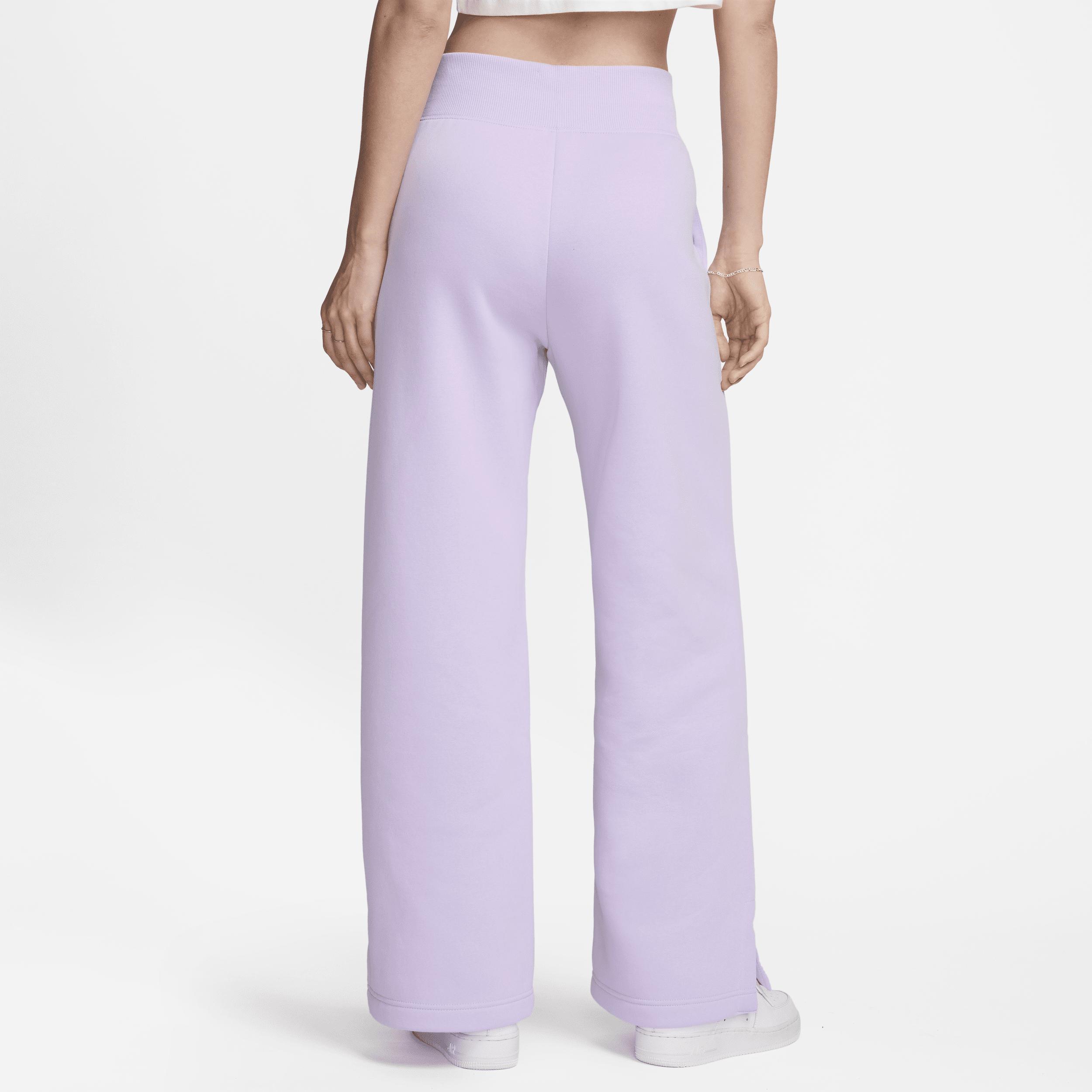 Nike Womens Phoenix High Rise Wide Pants - Violet Mist/Sail Product Image