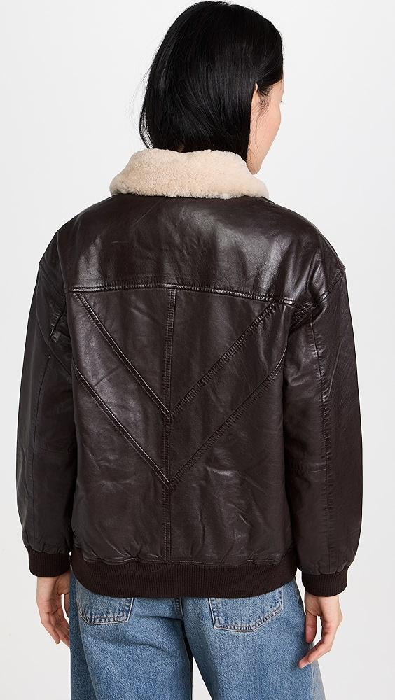 Avec Les Filles Shearling Bomber Jacket | Shopbop Product Image