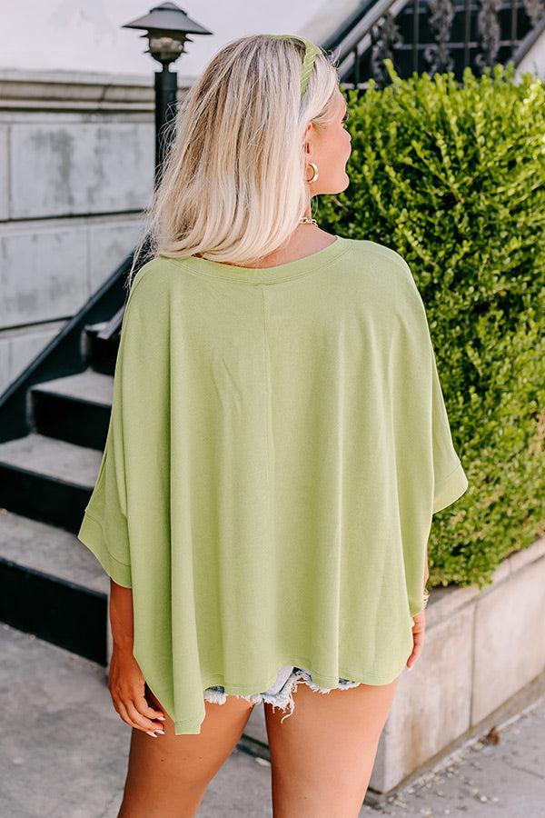 One Way Ticket Shift Top in Lime Punch Product Image