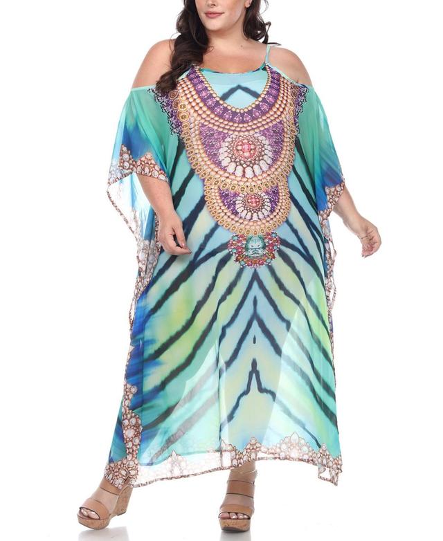 Plus Size Sheer Maxi Caftan Product Image