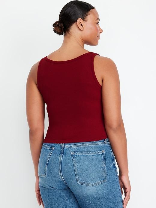 Ribbed Crop Tank Top Product Image