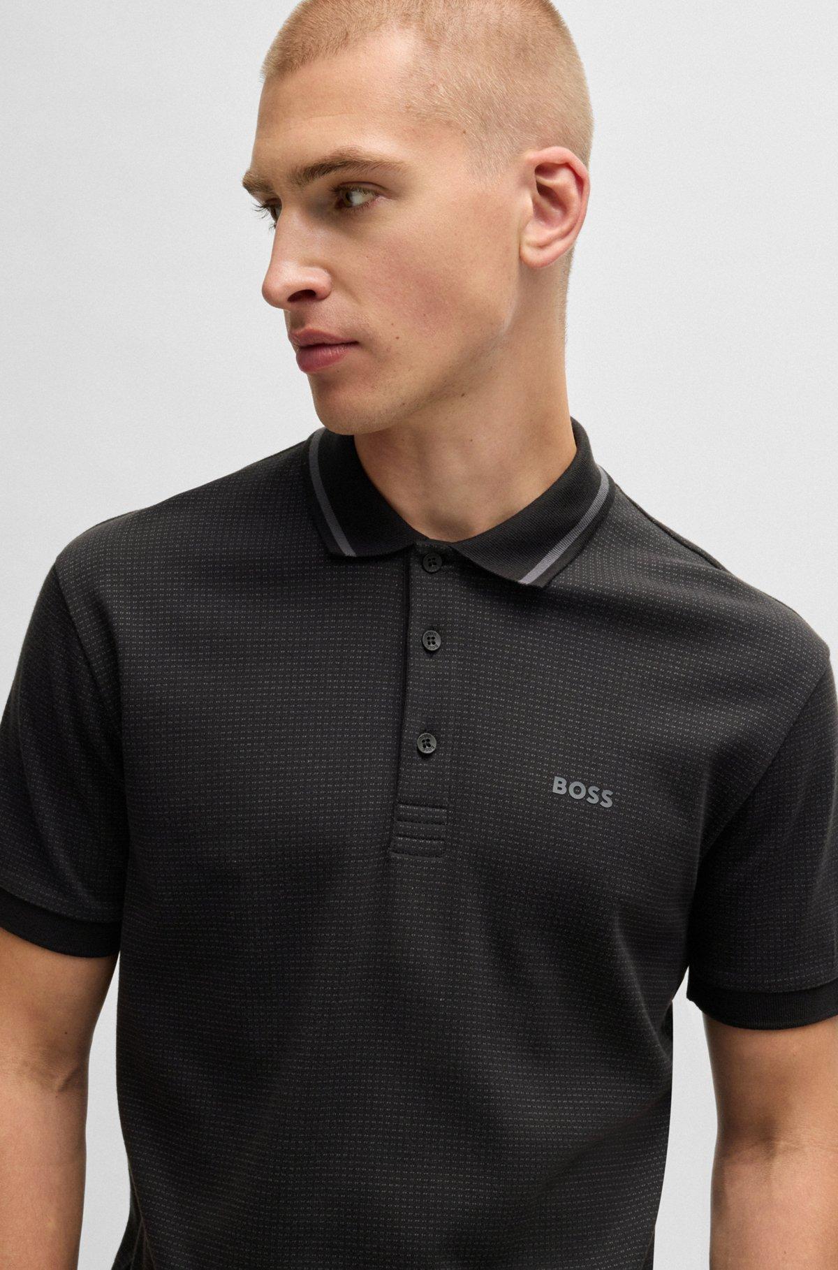 Paddy polo shirt in cotton jacquard Product Image