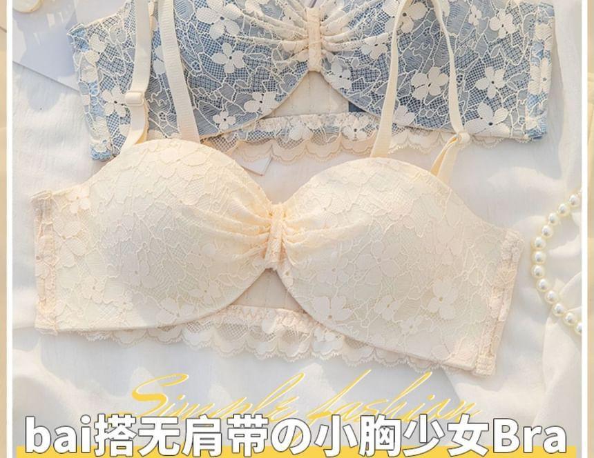 Floral Lace Wireless Bra / Panty / Set Product Image