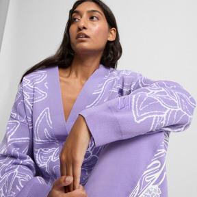 PUMA STEWIE x CITY OF LOVE Women's Cardigan in Lavender Alert/Aop Product Image