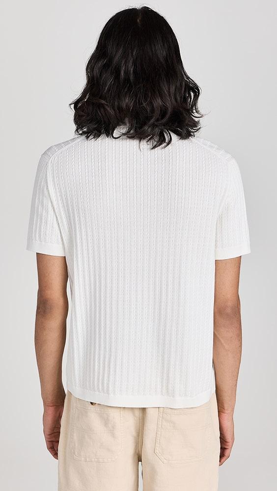 Theory Breach Textured Polo | Shopbop Product Image