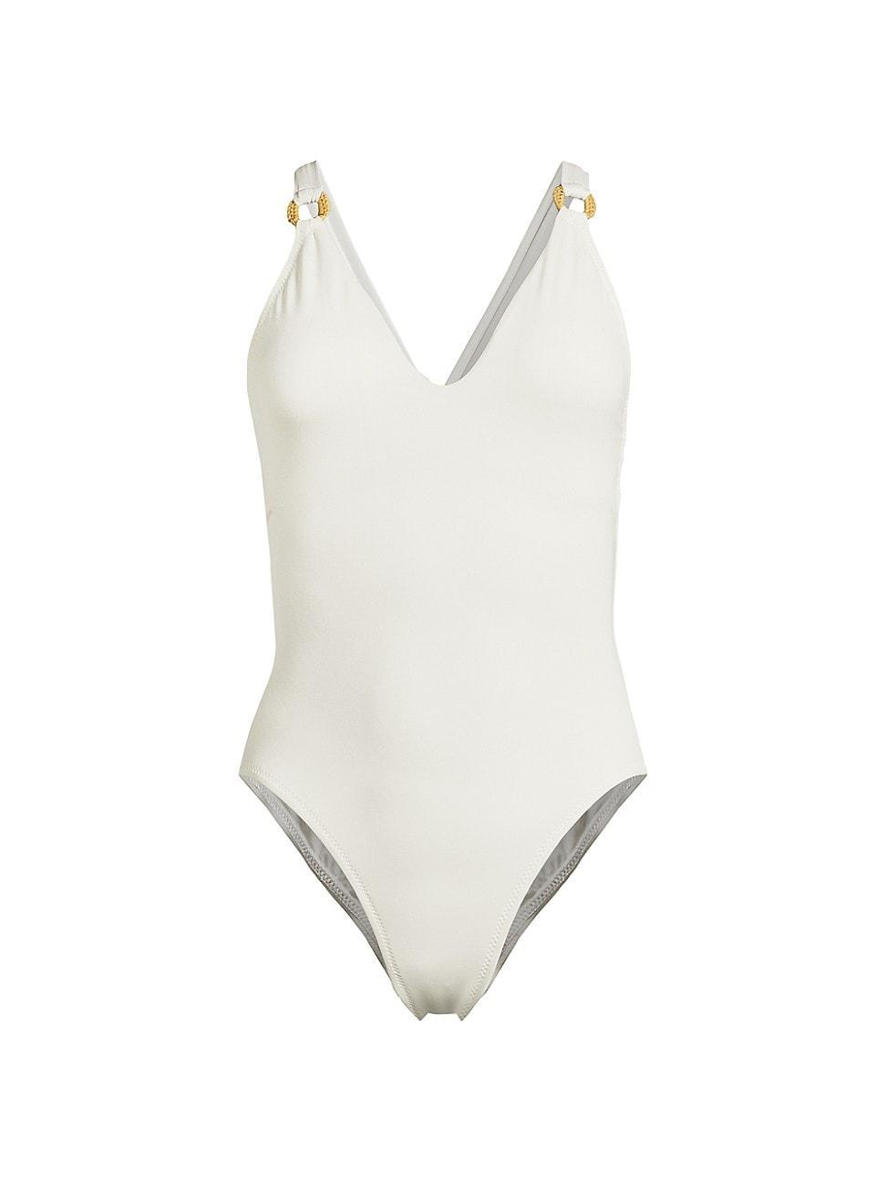 Womens Margot Raffia O-Ring One-Piece Product Image