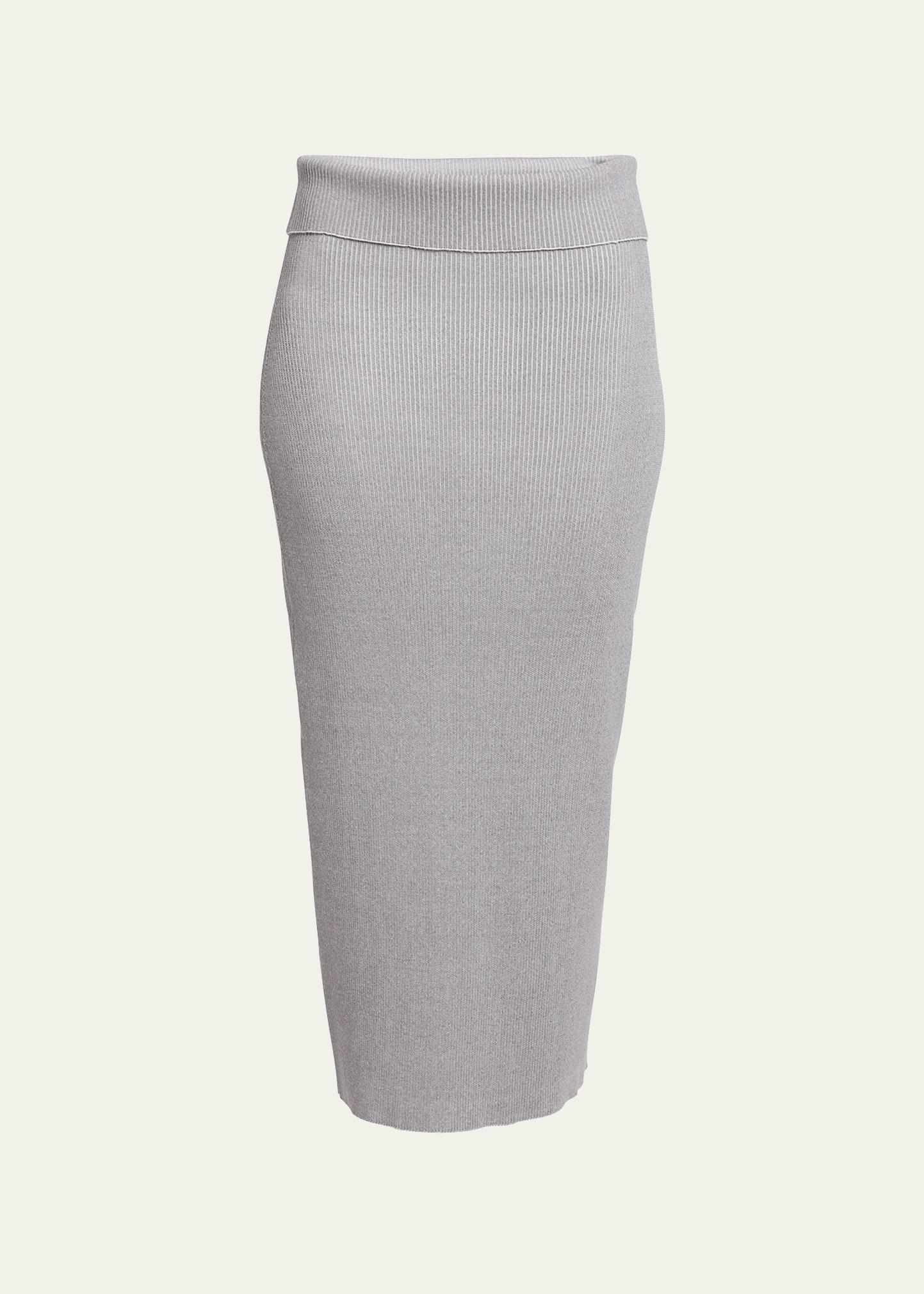 Willow Rib-Knit Midi Skirt Product Image