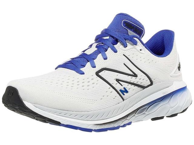 New Balance Fresh Foam X 860v13 (White/Marine Blue) Men's Shoes Product Image