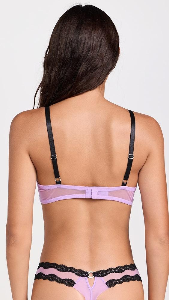 Fleur du Mal Sheer Tulle Demi Bra | Shopbop Product Image