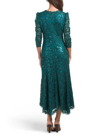 Vivar Embroidered Sequin Gown for Women Product Image