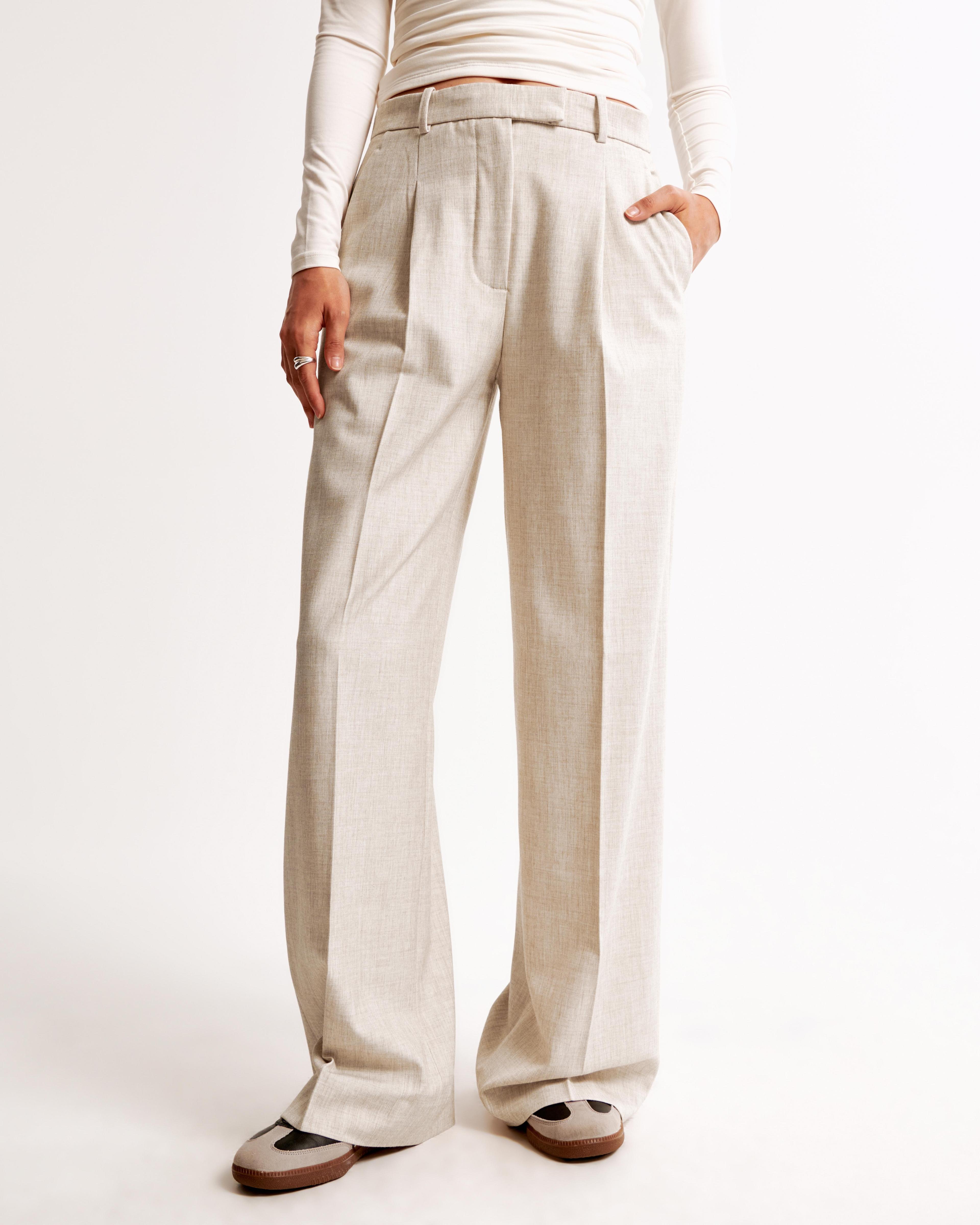 A&F Harper Tailored Wide Leg Pant Product Image