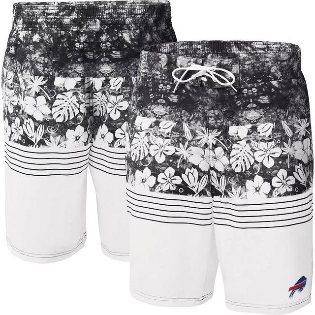 Mens G-III Sports by Carl Banks /White Buffalo Bills Ocean Tide Swim Trunks Product Image