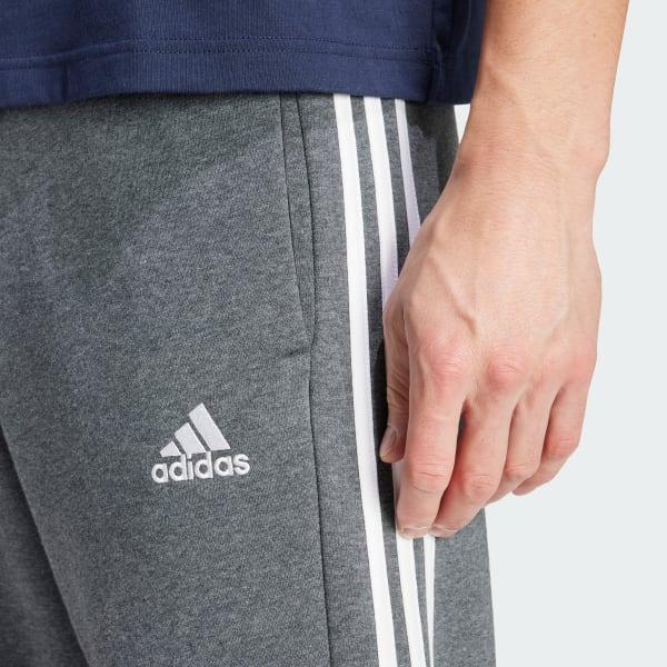 Essentials 3-Stripes Open Hem Fleece Pants Product Image