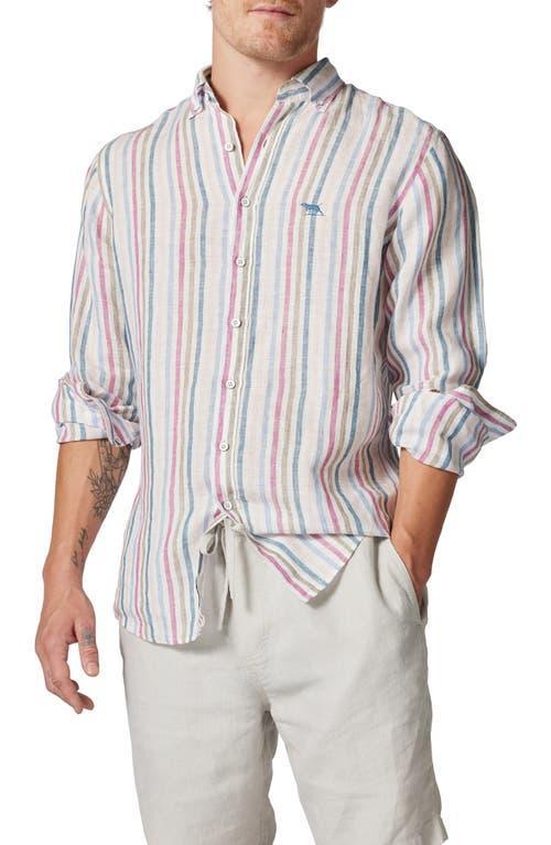 Rodd & Gunn Gimmerburn Stripe Linen Button-Up Shirt Product Image