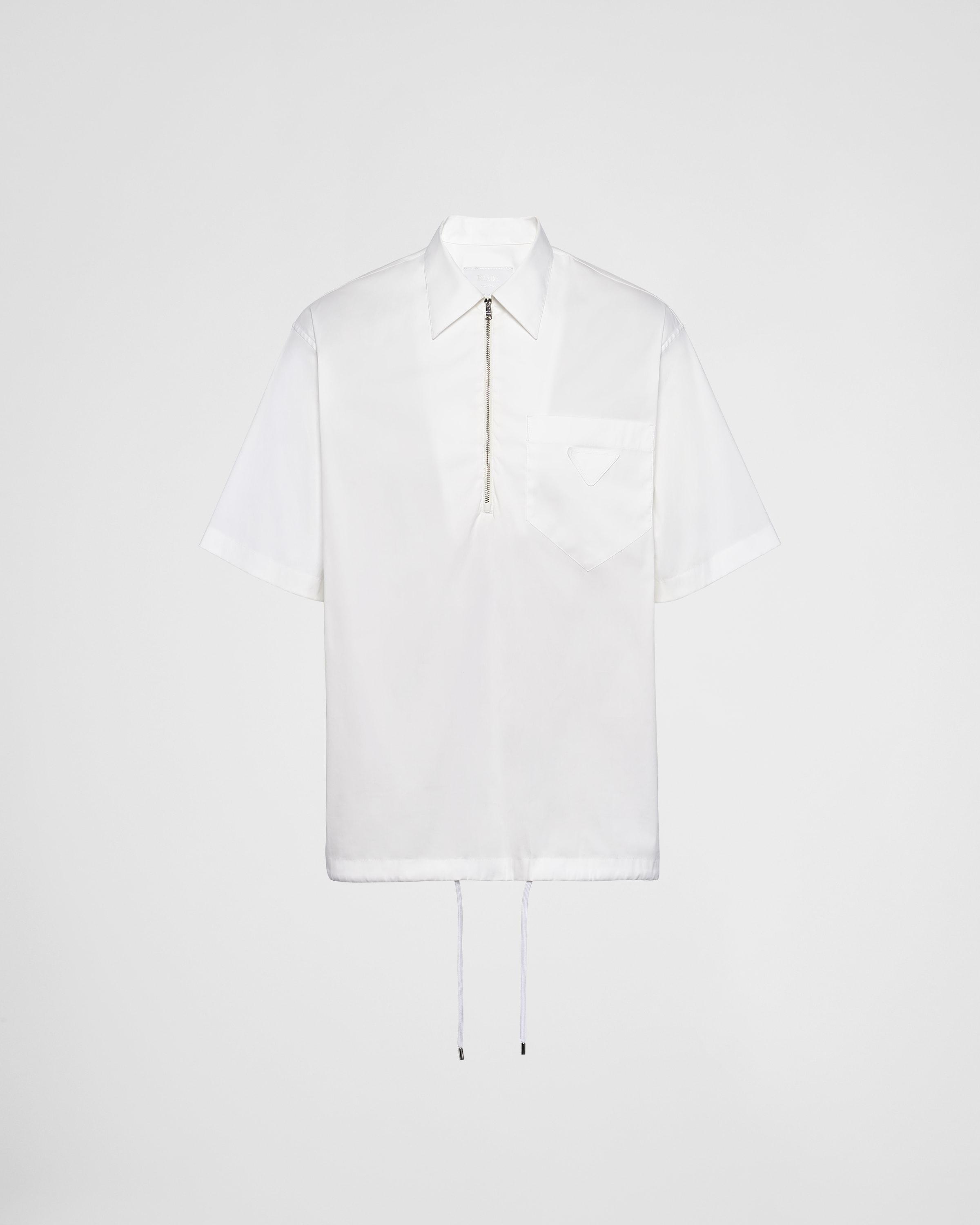 Short-sleeve stretch cotton shirt Product Image