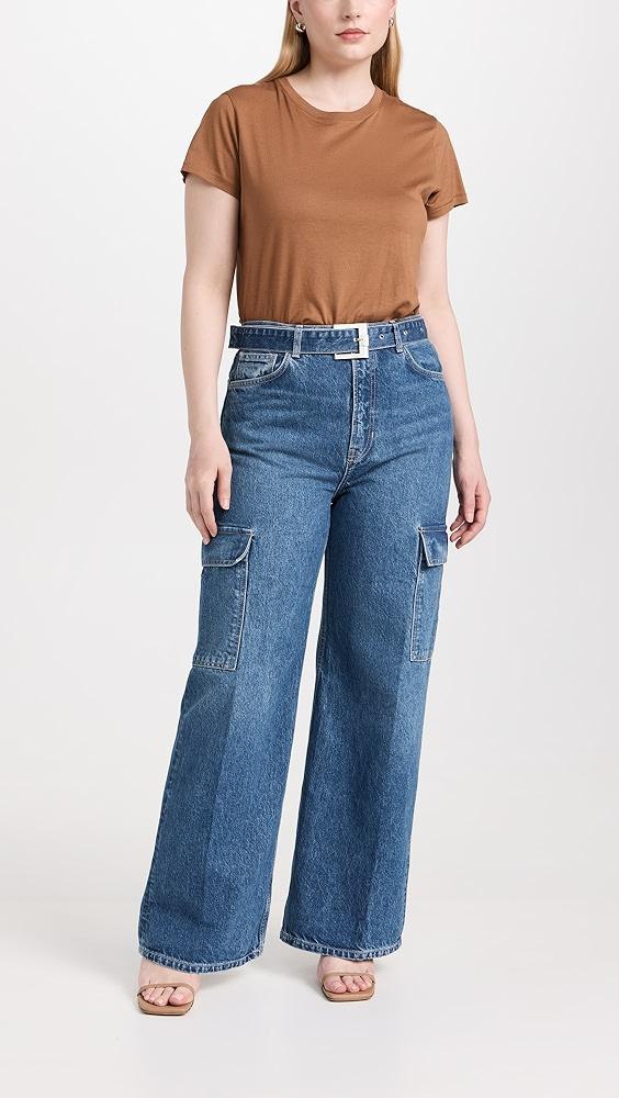 Reformation Cary Belted Cargo High Rise Slouchy Jeans | Shopbop Product Image