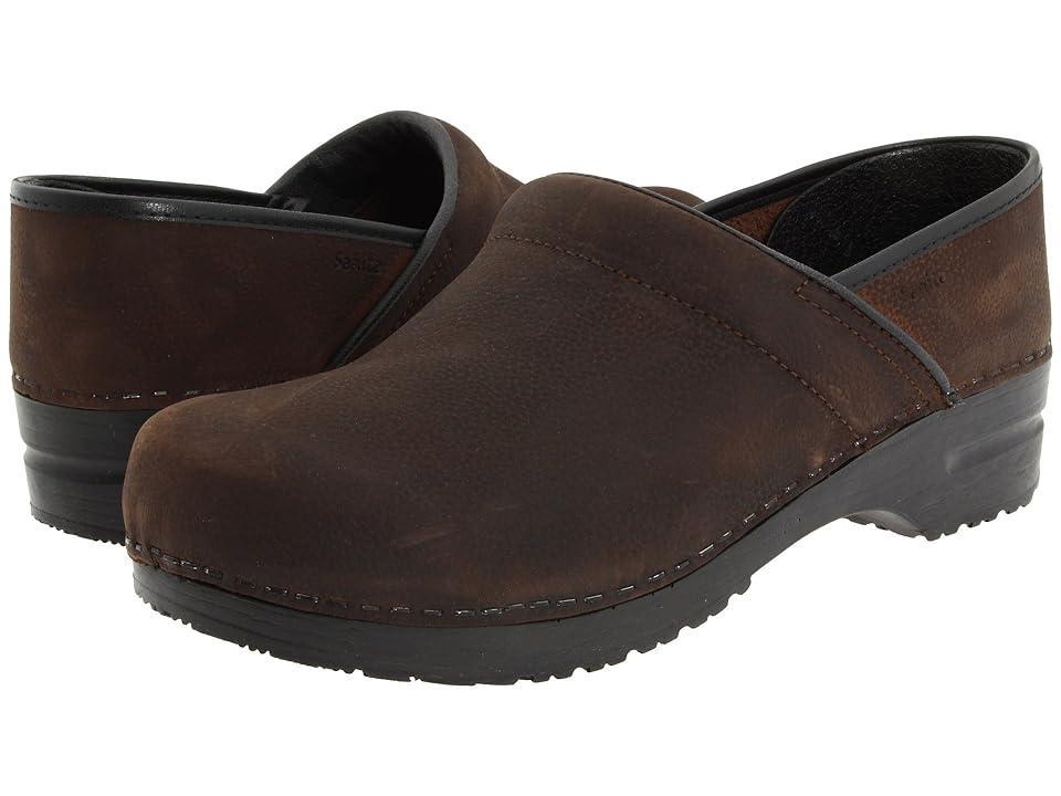 Sanita Professional Oil - Mens (Antique Textured Oil) Men's Clog Shoes Product Image