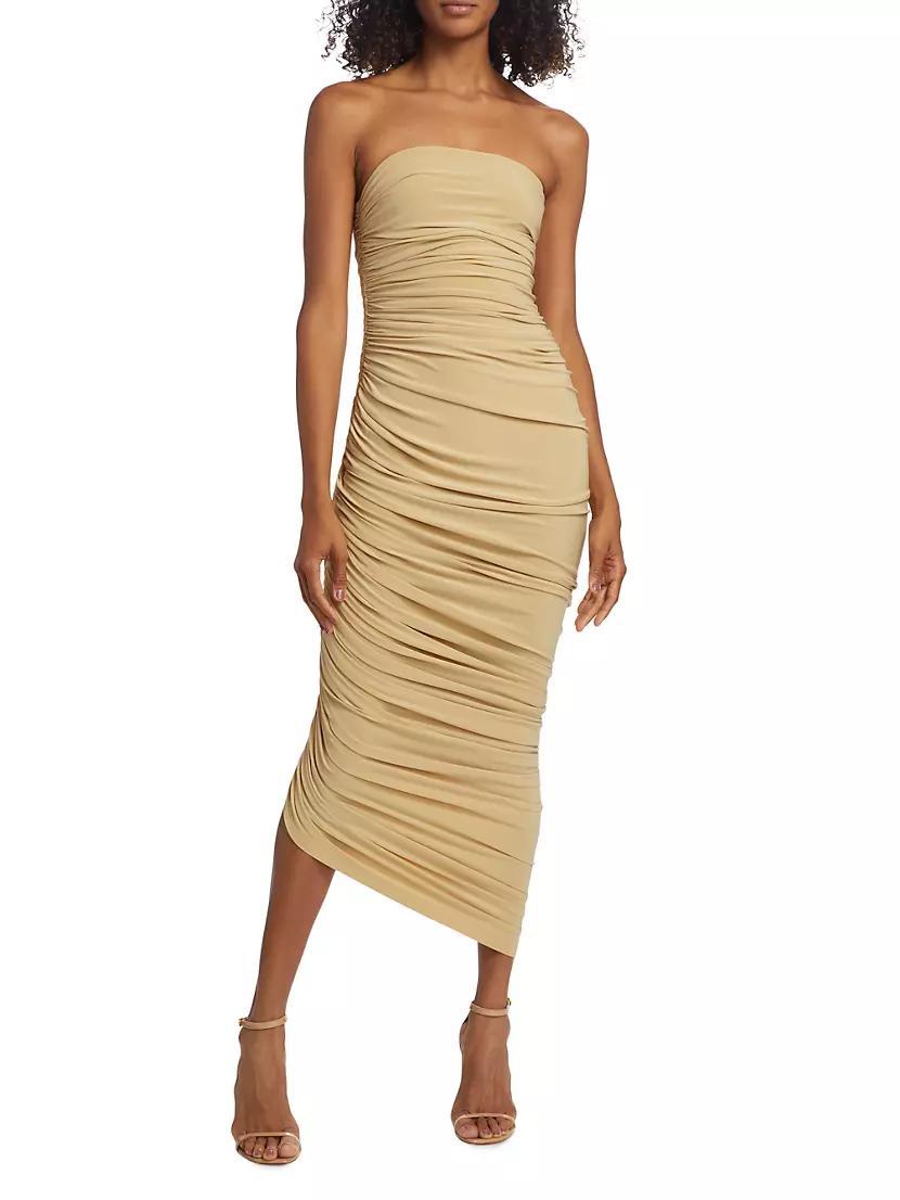 Diana Ruched Strapless Gown Product Image