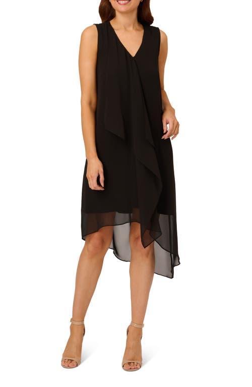 Adrianna Papell Drape Sleeveless Chiffon Dress Product Image