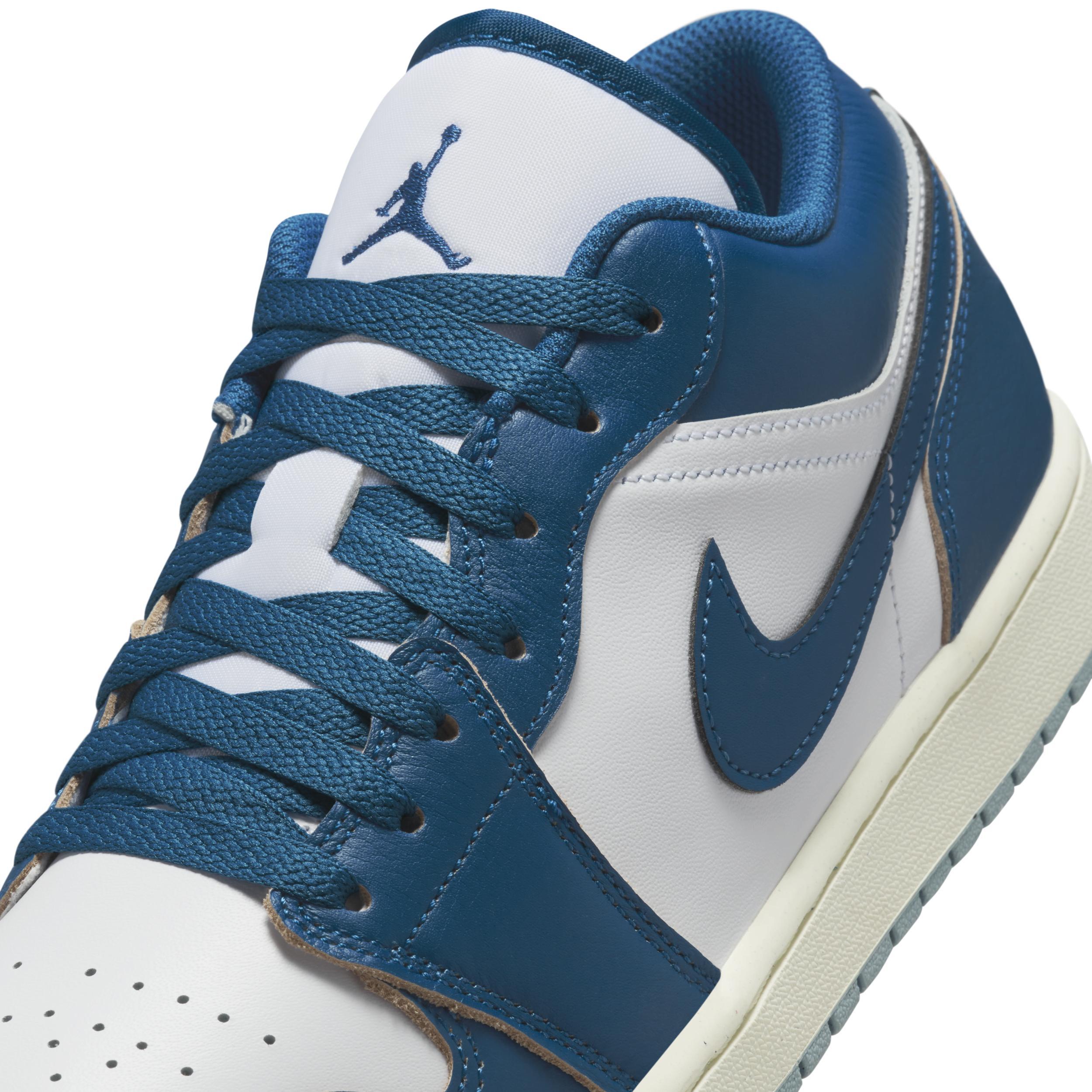 Jordan Mens Jordan AJ 1 Low SE - Mens Shoes Blue/White Product Image