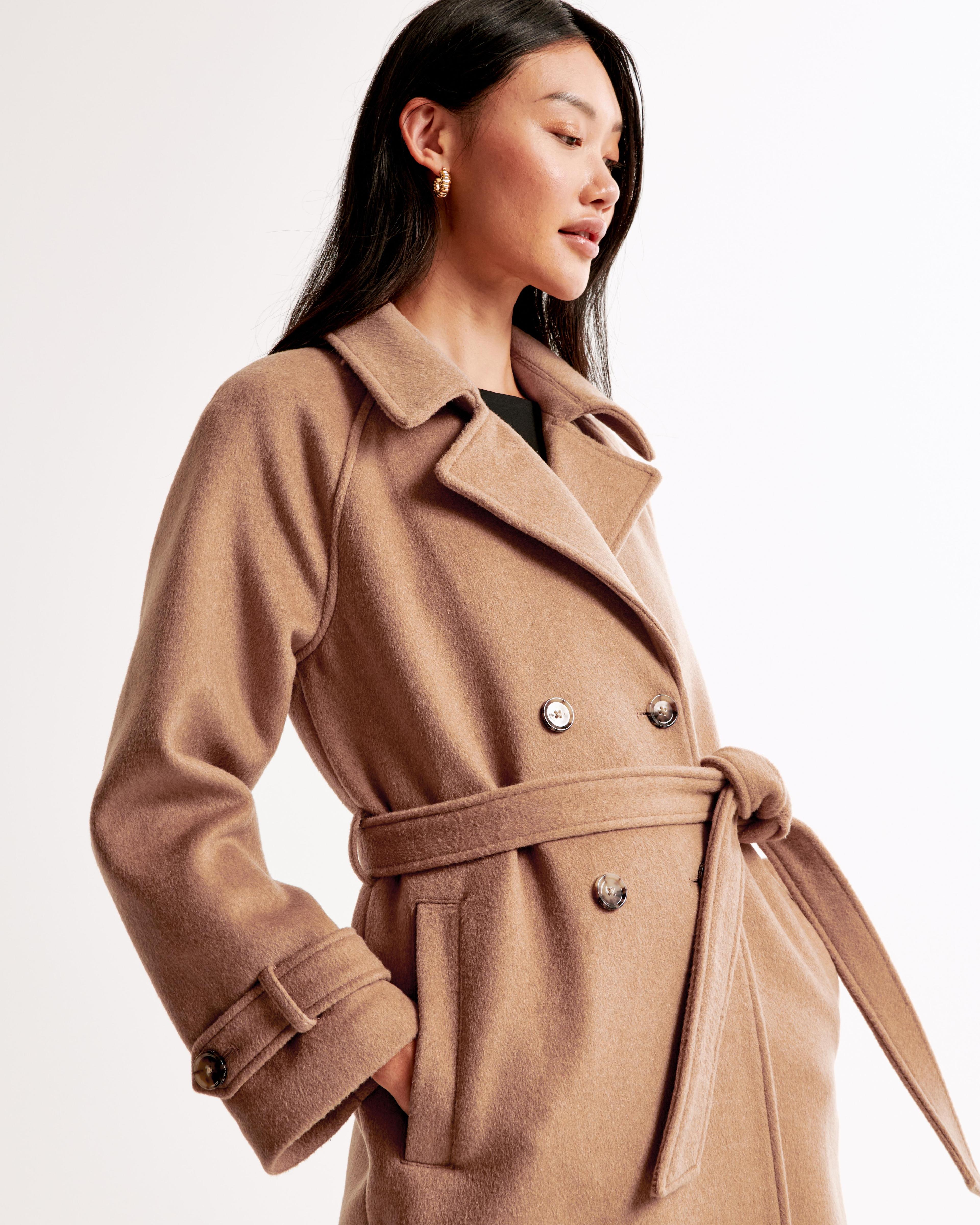 Wool-Blend Trench Coat Product Image