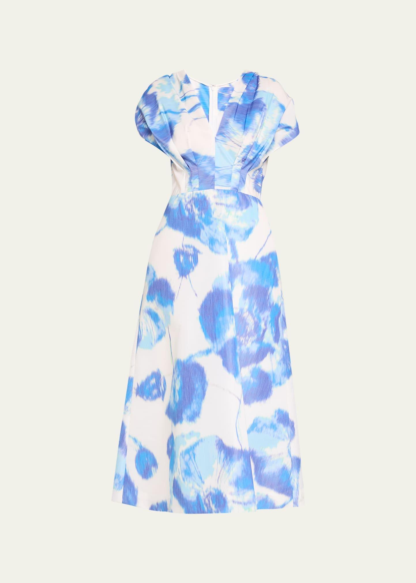 Womens Isabel Printed Midi-Dress Product Image