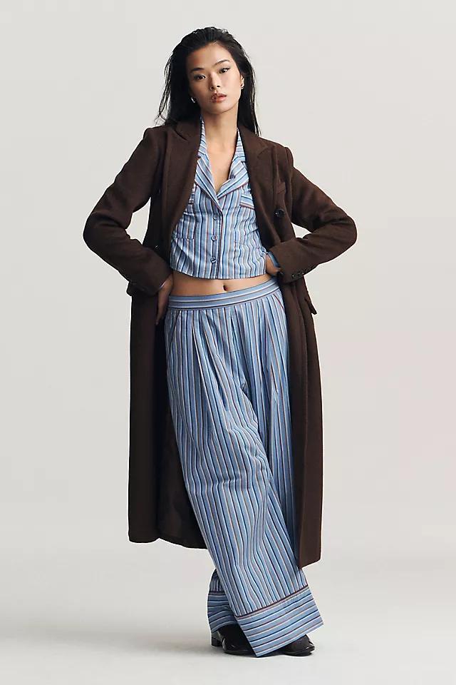 By Anthropologie Cropped Pajama Shirt Product Image