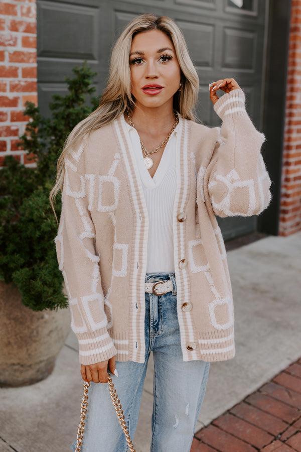 Chilly Morning Cardigan In Birch Product Image