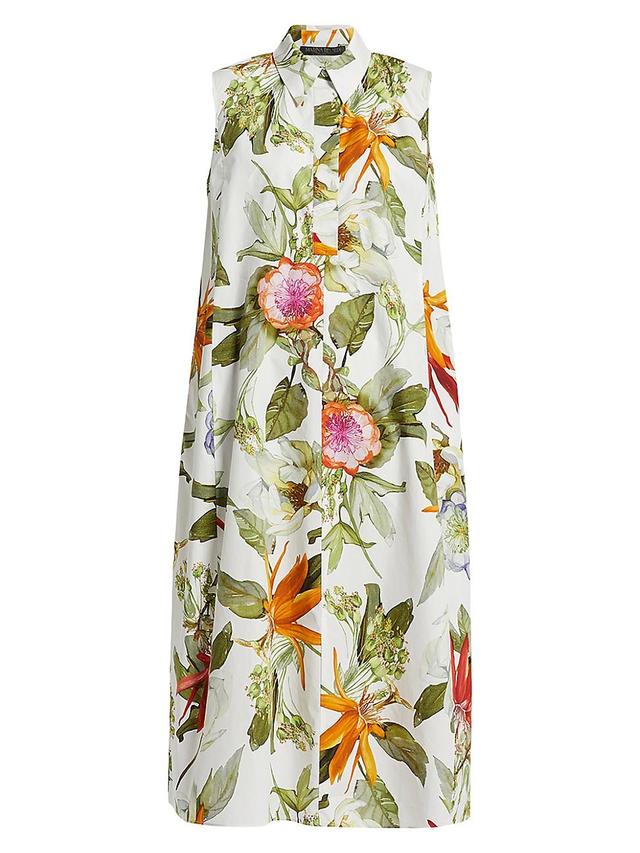 Womens Plus Vadier Cotton Printed Dress Product Image