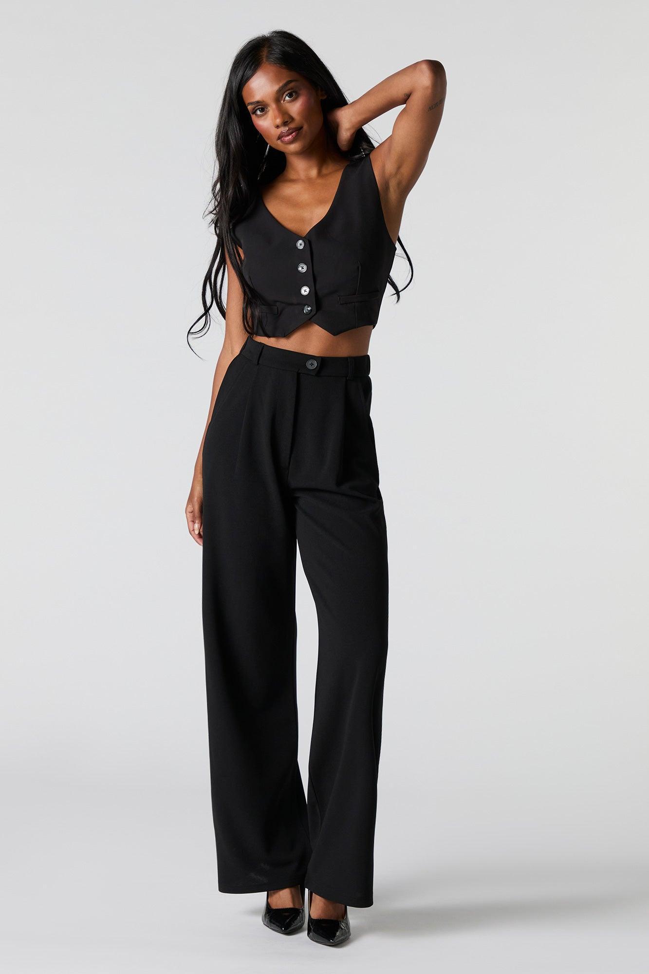 Crepe Straight Leg Dress Pant Female Product Image