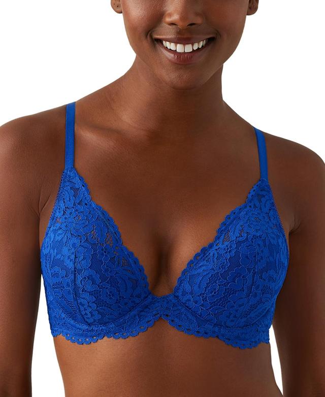 b. temptD by Wacoal Ciao Bella Plunge Neck Lace T-Shirt Bra Product Image