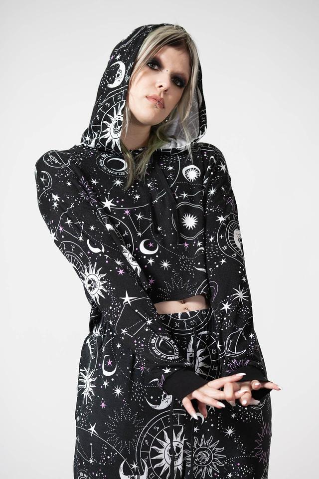 Galaxy Cropped Hoodie Female Product Image