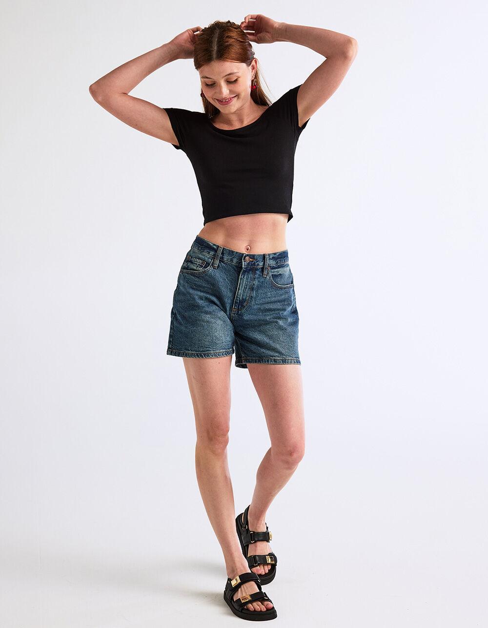 RSQ Womens High Rise Midi Shorts Product Image