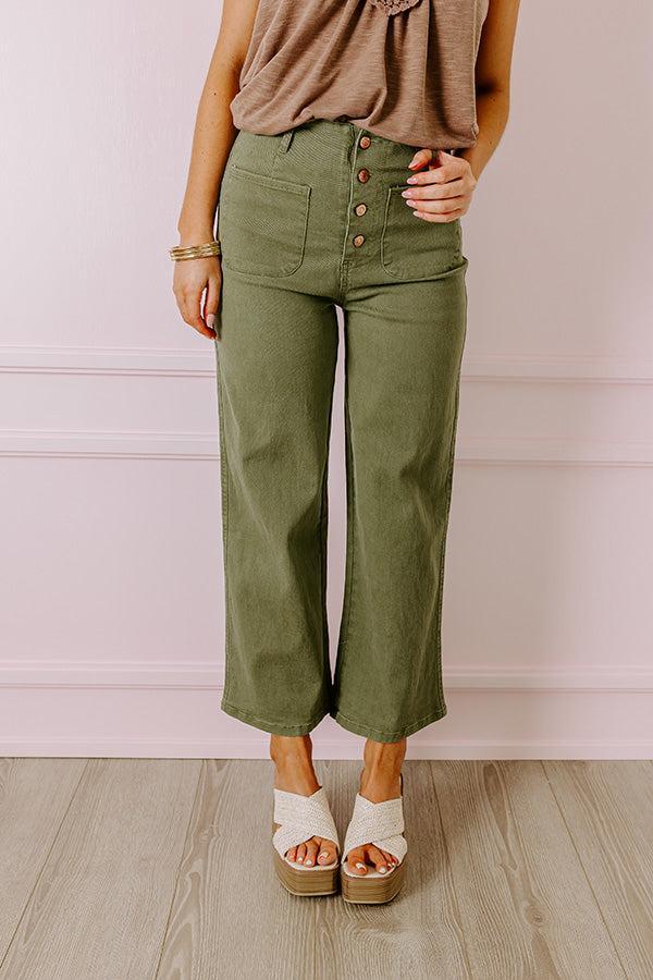 The Adele High Waist Jean In Sage Product Image