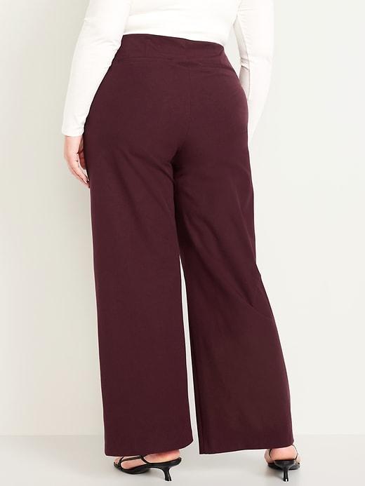 High-Waisted Pull-On Pixie Wide-Leg Pants Product Image