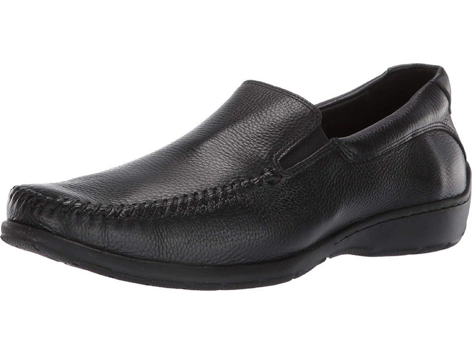 Johnston & Murphy Crawford Venetian Tumbled Full Grain) Men's Slip on Shoes Product Image