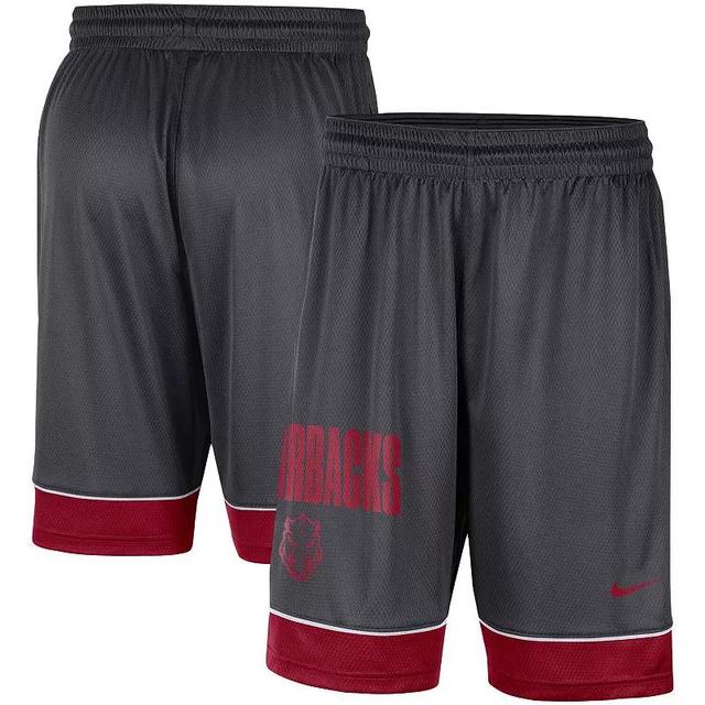 Mens Nike Charcoal Arkansas Razorbacks Fast Break Shorts - Charcoal Product Image