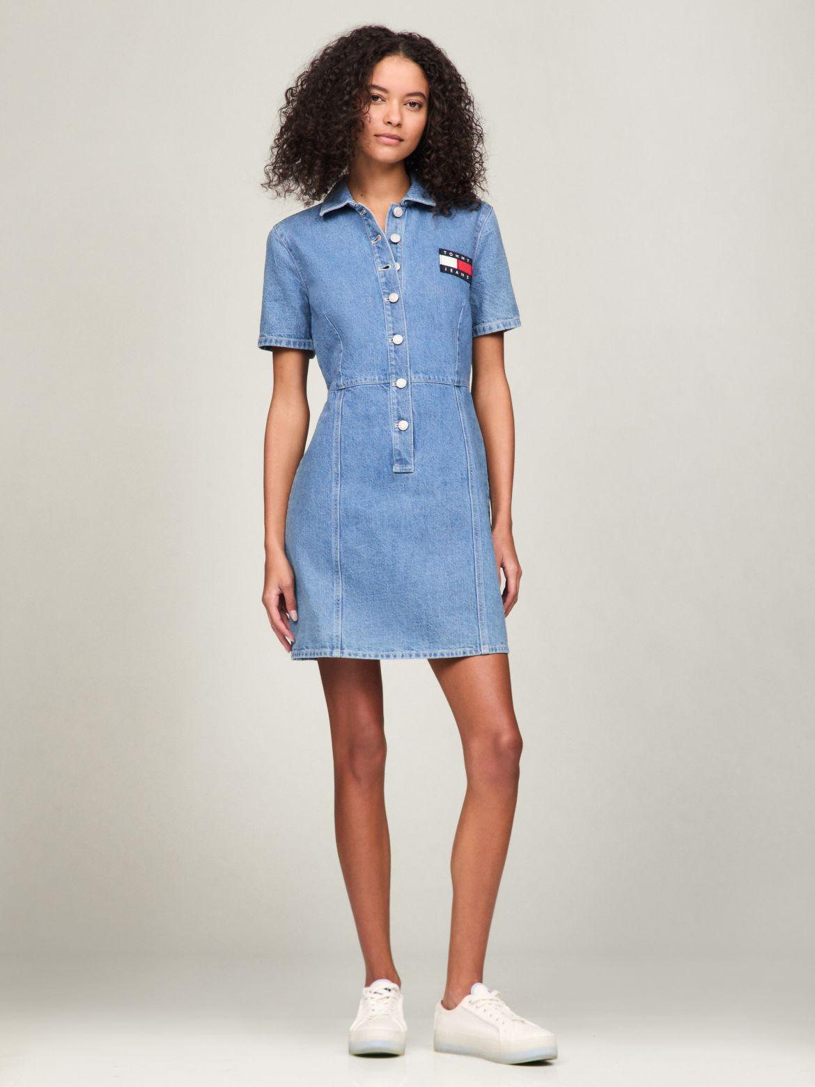 Tommy Hilfiger Women's Short-Sleeve Denim Dress product image