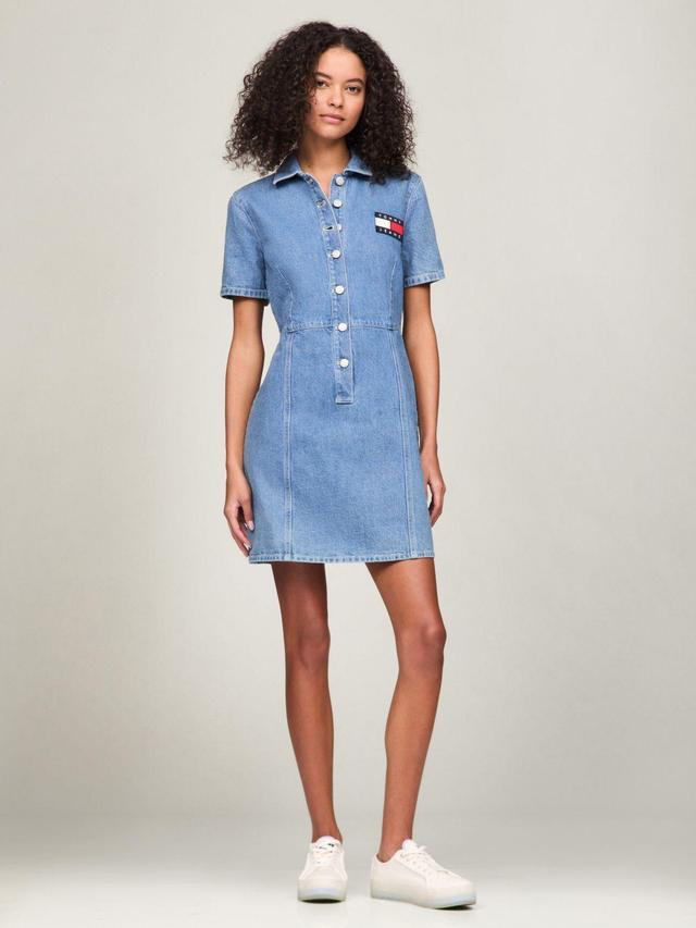 Tommy Hilfiger Women's Short-Sleeve Denim Dress Product Image