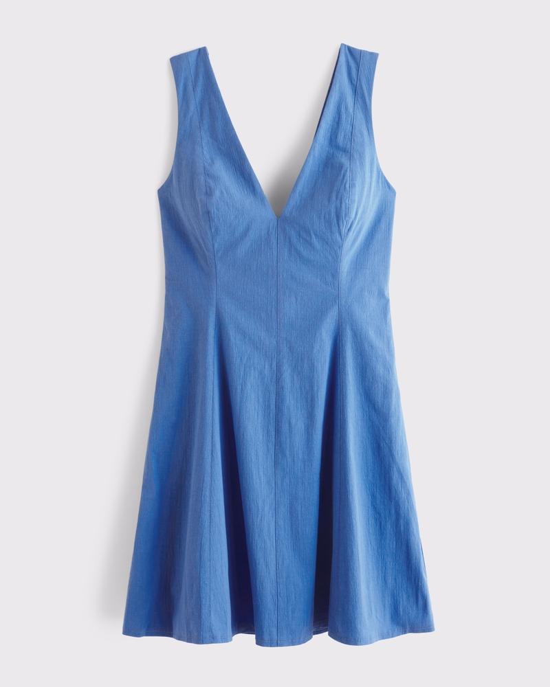 The A&F Mila V-Neck Mini Dress Product Image