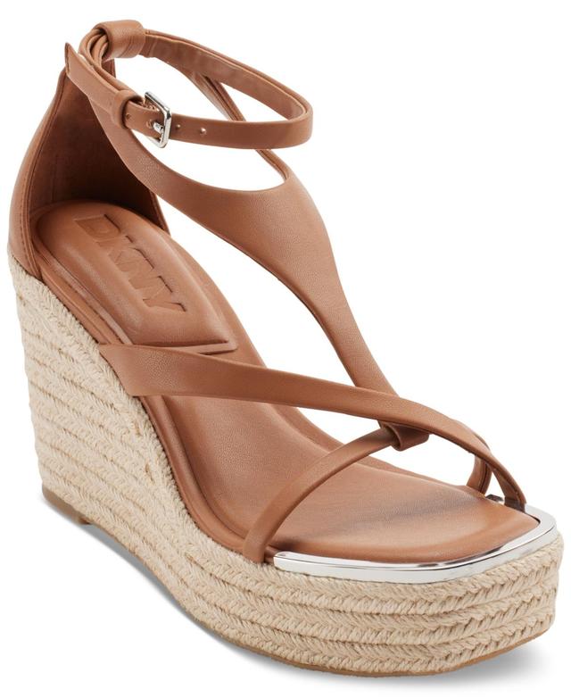 Dkny Womens Maryn Ankle-Strap Espadrille Wedge Sandals Product Image