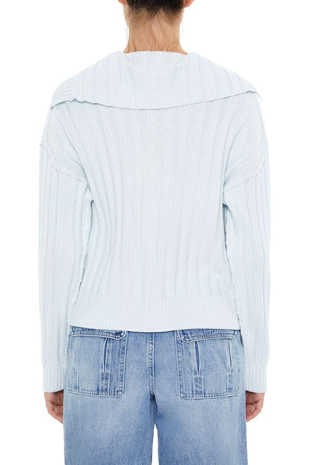 Ribbed Knit Foldover Sweater | Forever 21 Product Image