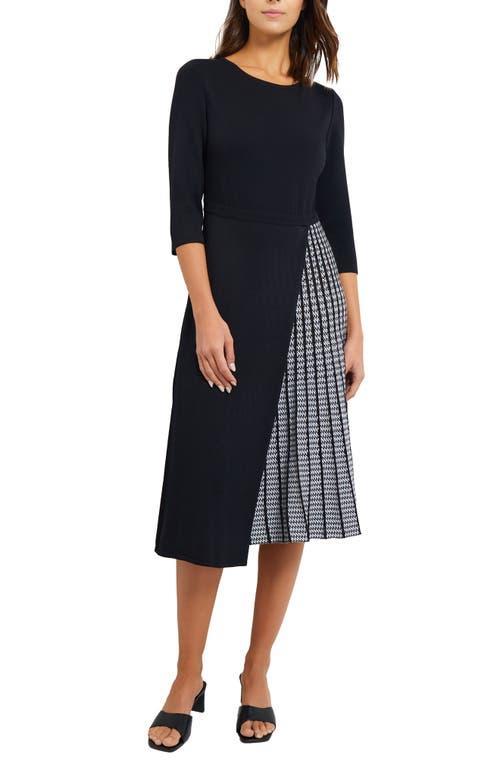 Misook Contrast Panel Knit Dress Product Image