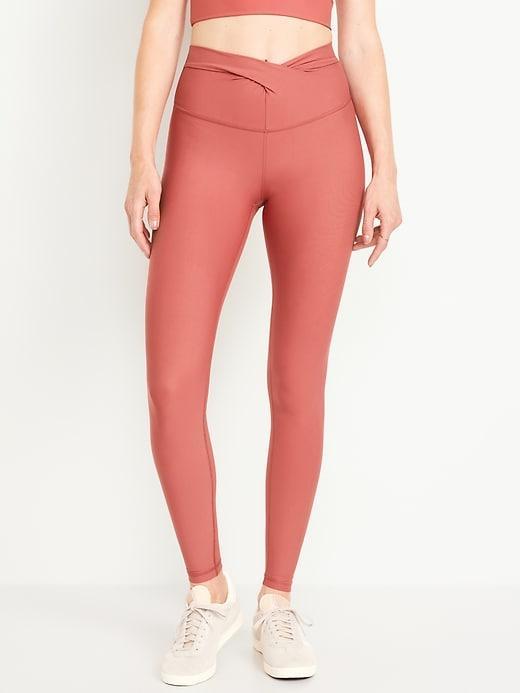 Extra High-Waisted PowerSoft Twist-Front Leggings Product Image