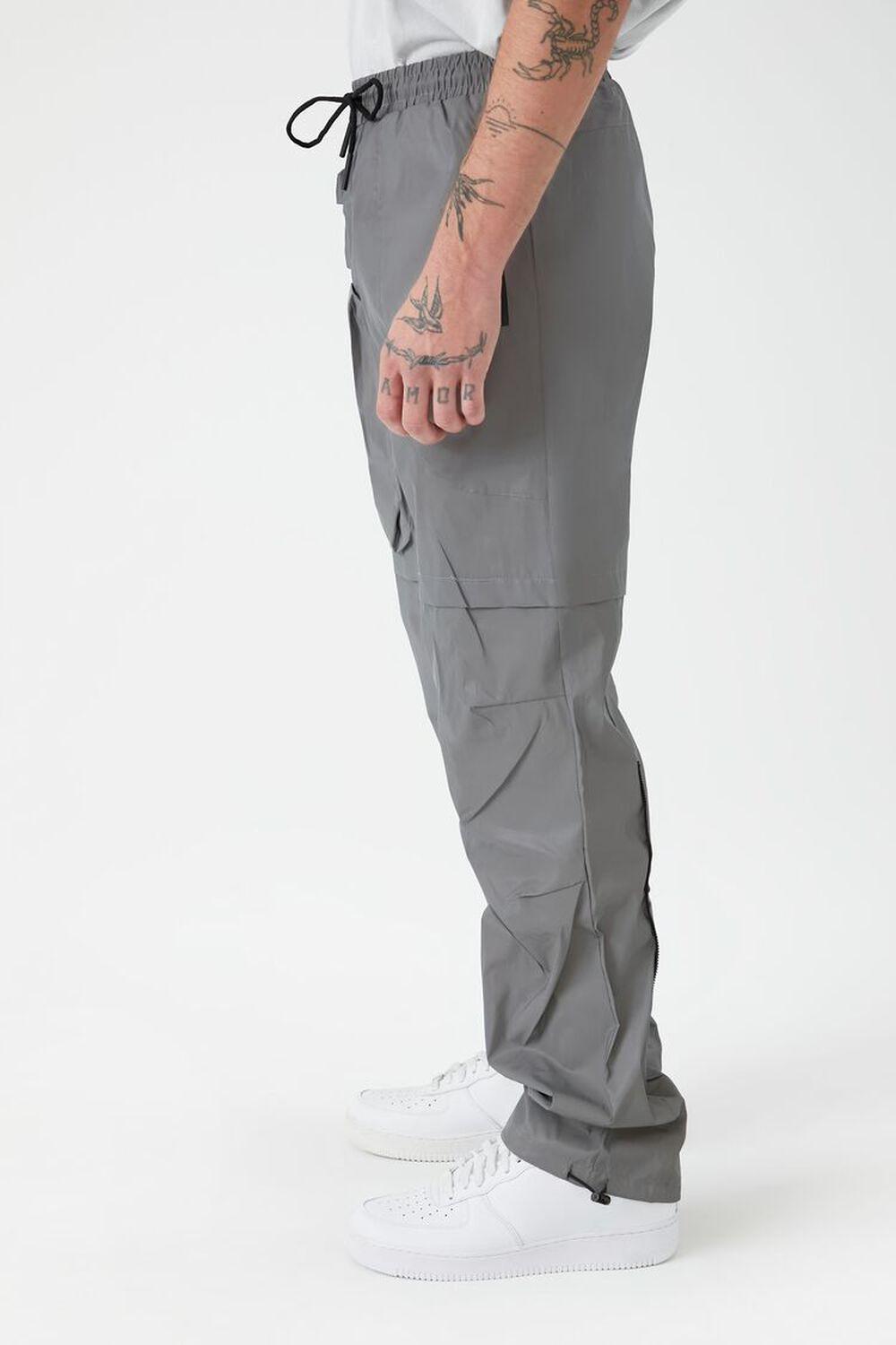 Reflective Iridescent Slim-Fit Pants | Forever 21 Product Image